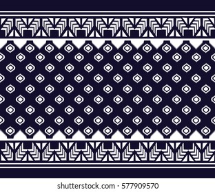Geometric ethnic pattern embroidery design for background or wallpaper and clothing.