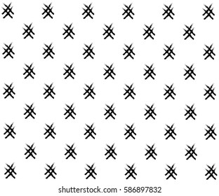 Geometric ethnic pattern embroidery design for background or wallpaper and clothing.
