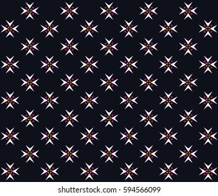 Geometric ethnic pattern embroidery design for background or wallpaper and clothing.