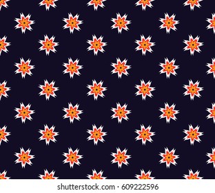 Geometric ethnic pattern embroidery design for background or wallpaper and clothing.