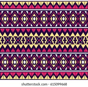 Geometric ethnic pattern embroidery design for background or wallpaper and clothing.