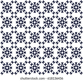 Geometric ethnic pattern embroidery design for background or wallpaper and clothing.