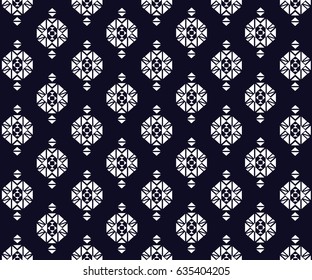 Geometric ethnic pattern embroidery design for background or wallpaper and clothing.