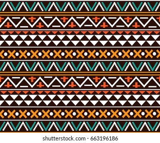 Geometric ethnic pattern embroidery design for background or wallpaper and clothing.