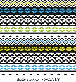 Geometric ethnic pattern embroidery design for background or wallpaper and clothing.