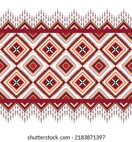 geometric ethnic pattern fabric red pattern for textile background,texture,batik,carpet,mosaic,ceramics,backdrop,wallpaper,clothing,craft,wall,floor,decorative,building,retro,boho,wrapping
