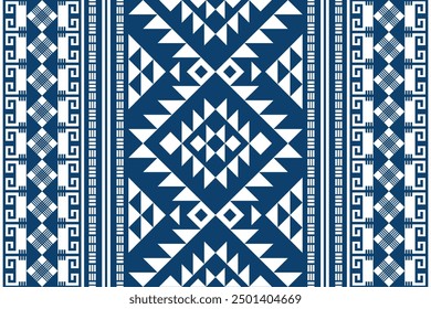 Patrón tribal geométrico. Estilo de tela de patrón tribal geométrico. Diseño de patrón tribal geométrico para la ropa, textil, envoltura, fondo, Fondo de pantalla, alfombra, bordado