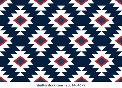 Patrón tribal geométrico. Estilo de tela de patrón tribal geométrico. Diseño de patrón tribal geométrico para la ropa, textil, envoltura, fondo, Fondo de pantalla, alfombra, bordado