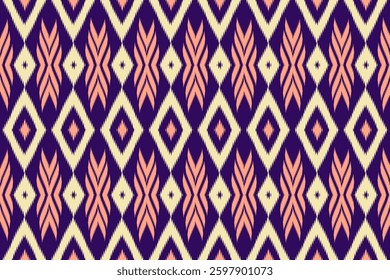 Geometric ethnic pattern IKAT design for cloth, background and texture