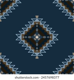 Geometrisches ethnisches Muster.
Indianer-Stammesgewebe. Fliese.Teppich. Vektorgrafik.
Illustrationsdesign.