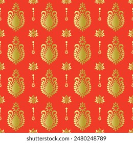 Geometric Ethnic pattern, 
Native American tribal fabric, tile, carpet, vector, 
illustration design, on navy blue background