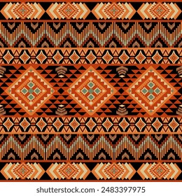 Geometric Ethnic pattern,
Native American tribal fabric, tile, carpet, vector,
illustration design
