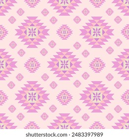 Geometric Ethnic pattern,
Native American tribal fabric, tile, carpet, vector,
illustration design