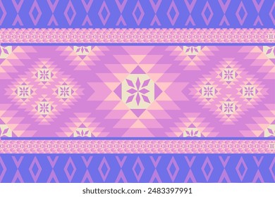 Geometric Ethnic pattern,
Native American tribal fabric, tile, carpet, vector,
illustration design