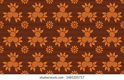 Geometric Ethnic pattern, 
Native American tribal fabric, tile, carpet, vector, 
illustration design, on navy blue background 