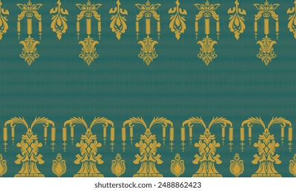 Geometric Ethnic pattern, 
Native American tribal fabric, tile, carpet, vector, 
illustration design, on navy blue background 