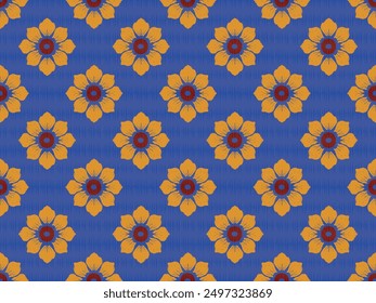 Geometric Ethnic pattern, 
Native American tribal fabric, tile, carpet, vector, 
illustration design, on navy blue background 