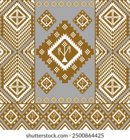 Geometric Ethnic pattern,
Native American tribal fabric, tile, carpet, vector,
illustration design