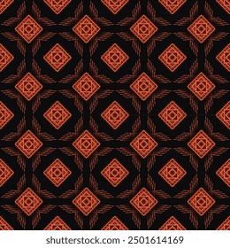 Geometric Ethnic pattern,
Native American tribal fabric, tile, carpet, vector,
illustration design, on navy blue background