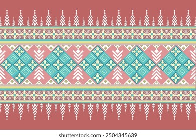 Geometric Ethnic pattern,
Native American tribal fabric, tile, carpet, vector,
illustration design, on navy blue background