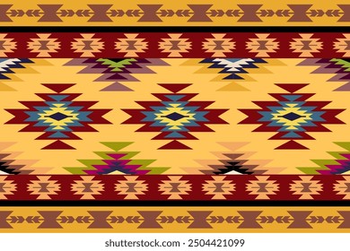 Geometric ethnic pattern. Geometric ethnic pattern, Native American tribal fabric design for clothing, textile, wrapping, background, wallpaper, carpet, embroidery, vector, illustration design 