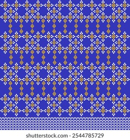 Geometric Ethnic pattern,
Native American tribal fabric, tile, carpet, vector,
illustration design, on navy blue background