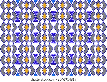 Geometrisches ethnisches Muster,
Indianerstamm Stoff, Fliese, Teppich, Vektor,
Illustrationsdesign, Retro-Stilstruktur 