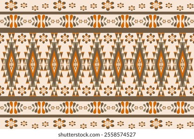 Geometric Ethnic pattern, Native American tribal fabric,tile, carpet ,vector,illustration design ,flower

