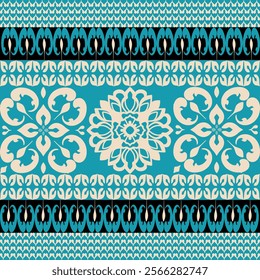 Geometric Ethnic pattern, Native American tribal fabric, tile, carpet, vector, illustration design