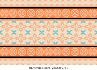 Geometric Ethnic pattern, Native American tribal fabric, tile, carpet, vector, illustration design