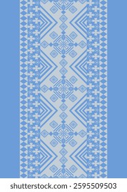Geometric Ethnic pattern, Native American tribal fabric, tile, carpet, vector, illustration design, on navy blue background