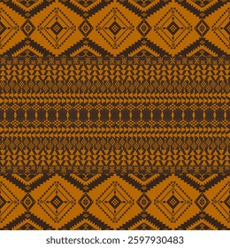 Geometric Ethnic pattern, Native American tribal fabric, tile, carpet, vector, illustration design, on navy blue background