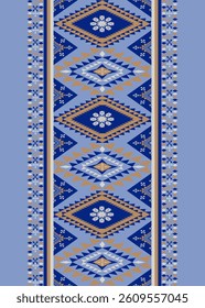 Geometric Ethnic pattern, Native American tribal fabric, tile, carpet, vector, illustration design, Navajo pattern, seamless 