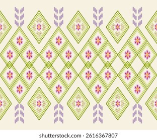 Geometric ethnic pattern, Native American, seamless pattern, Navajo, Aztec