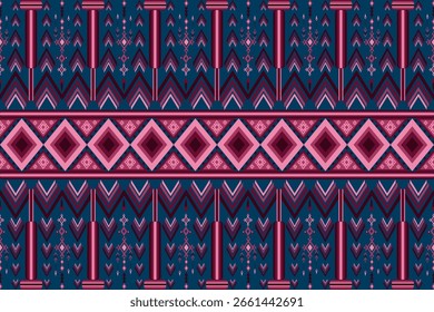 Geometric Ethnic pattern,
Native American tribal fabric, tile, carpet, vector,
illustration design, on background, Pattern fabric pixel, design for background, clothing, decorative, drapery, cloth