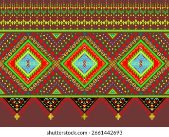 Patrón étnico geométrico,
Tela tribal americana nativa, azulejo, alfombra, Vector,
diseño de ilustración, sobre fondo, patrón de píxel de tela, diseño para el fondo, ropa, decorativo, cortinas, tela