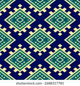 Geometric Ethnic pattern, Native American tribal fabric, tile, carpet, vector, illustration design, on earthy tone background 
