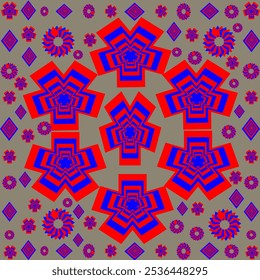 Geometric ethnic pattern, navajo pattern design