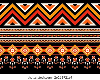 Geometric ethnic pattern. Geometric ethnic pattern, Navajo, Native American tribal fabric design for clothing, textile, wrapping, background, wallpaper, carpet, embroidery, vector, illustration design