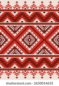 Patrón étnico geométrico. Patrón étnico geométrico, navajo, diseño de tela tribal nativo americano para la ropa, textil, envoltura, fondo, Fondo de pantalla, alfombra, bordado, Vector, diseño de ilustración