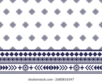 Padrão étnico geométrico. Padrão étnico geométrico, Navajo, Design de tecido tribal ameríndio para roupas, têxteis, envoltório, fundo, papel de parede, tapete, bordado, impressão, vetor, ilustração