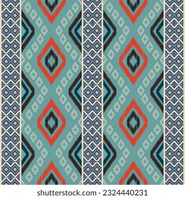 Geometric ethnic pattern. Navajo, Western, American, African,Aztec motif,flora striped . Design for Fashion,wallpaper, clothing, wrapping,Batik,fabric,tile, home dector and prints. Vector illustration