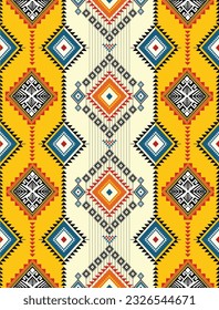 Geometric ethnic pattern. Navajo, Western, American, African,Aztec motif,flora striped . Design for Fashion,wallpaper, clothing, wrapping,Batik,fabric,tile, home dector and prints. Vector illustration