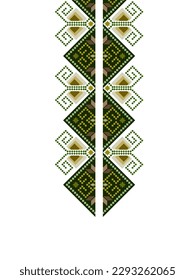 estilo de bordado geométrico de cuello de patrón étnico, collar, escote. Figura: bordado tribal, indio, escandinavo, nativo americano, gitano, mexicano, diseño de patrones folclóricos para ropa, batik y tela.