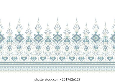 Geometric ethnic pattern on white background,vector illustration,geometric floral pattern,geometric oriental embroidery,Aztec style,abstract background.design for texture,fabric,clothing,decoration.
