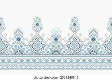 Geometric ethnic pattern on white background,vector illustration,geometric floral pattern,geometric oriental embroidery,Aztec style,abstract background.design for texture,fabric,clothing,decoration.