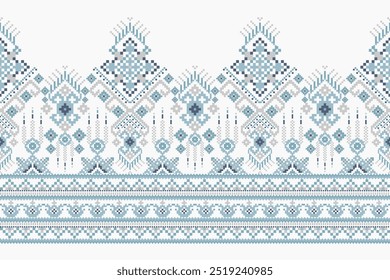 Geometric ethnic pattern on white background,vector illustration,geometric floral pattern,geometric oriental embroidery,Aztec style,abstract background.design for texture,fabric,clothing,decoration.