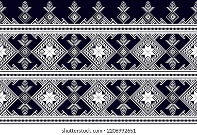 Geometric ethnic pattern Oriental and Asia traditional style. Design for tile, ceramic, background, wallpaper, clothing, wrapping paper, fabric patern,Vector illustration.