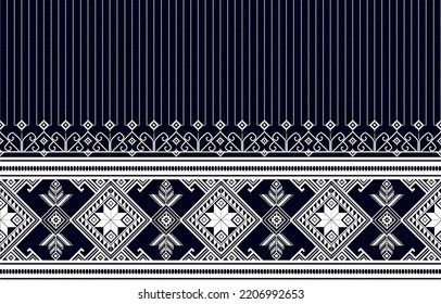 Geometric ethnic pattern Oriental and Asia traditional style. Design for tile, ceramic, background, wallpaper, clothing, wrapping paper, fabric patern,Vector illustration.