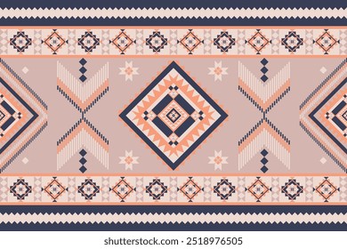 Geometric ethnic pattern oriental. Coloured ornaments collection. Embroidery designs oriental geometric ethnic pattern for background or carpet, wallpaper, batik wrapping, curtain design, vector.